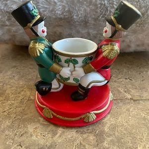 PARTYLITE Christmas Tealight Votive Candle Holder - Toy Soldier/Nutcracker Desig